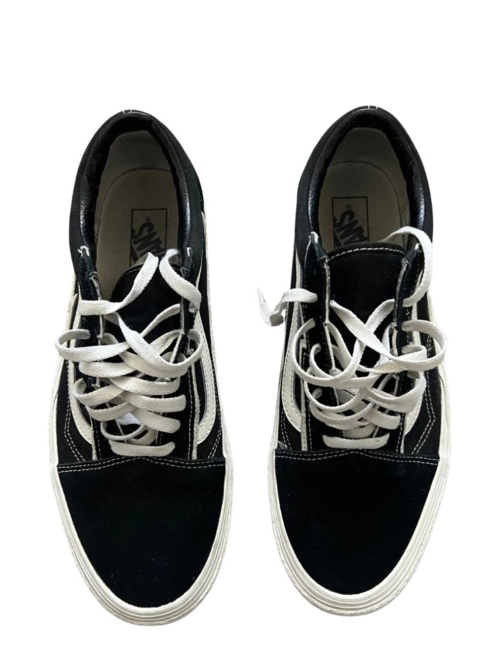 Vans Old Skool Bolt Black and Marshmallow Lace Up Sneakers Shoes - Size 12